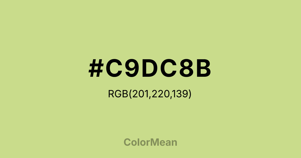#C9DC8B color swatch
