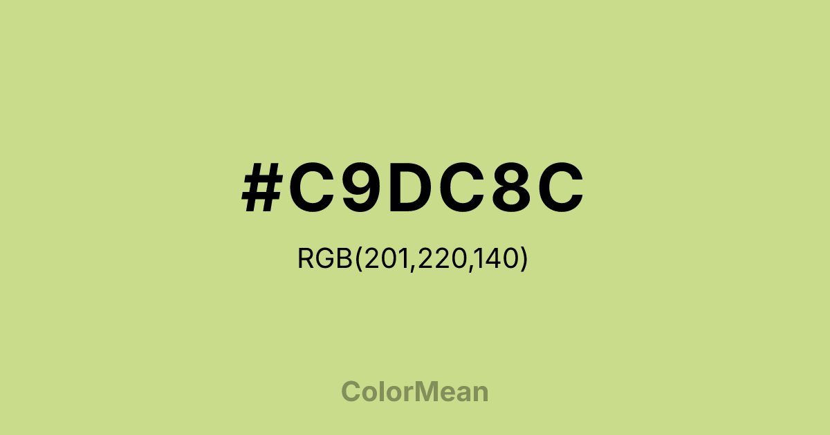#C9DC8C color swatch