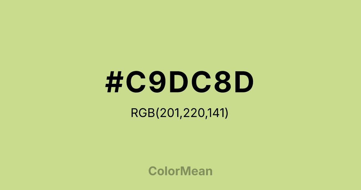 #C9DC8D color swatch