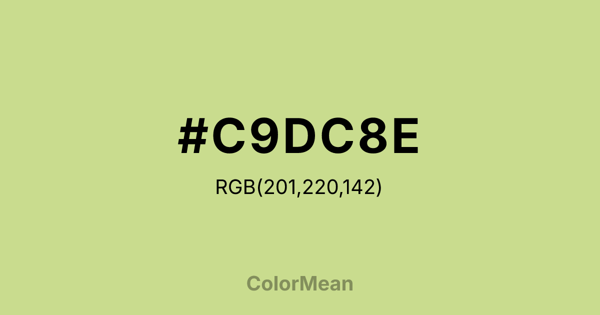 #C9DC8E color swatch