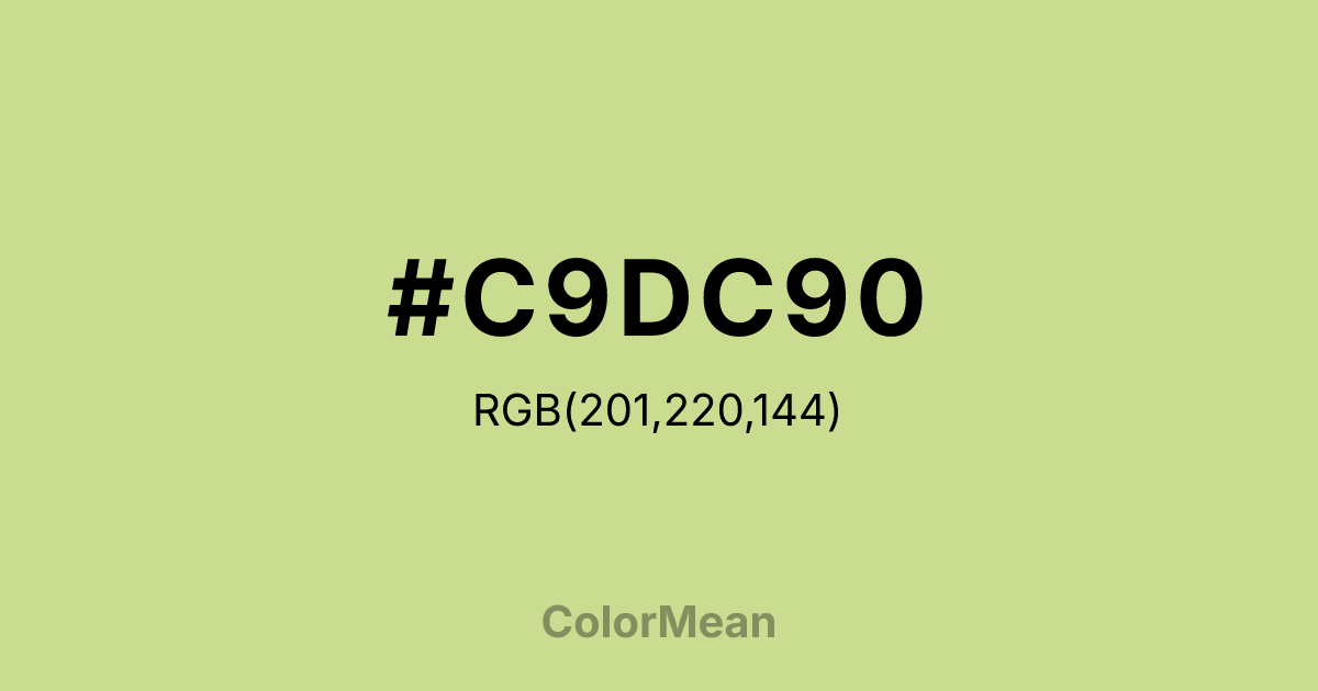 #C9DC90 color swatch