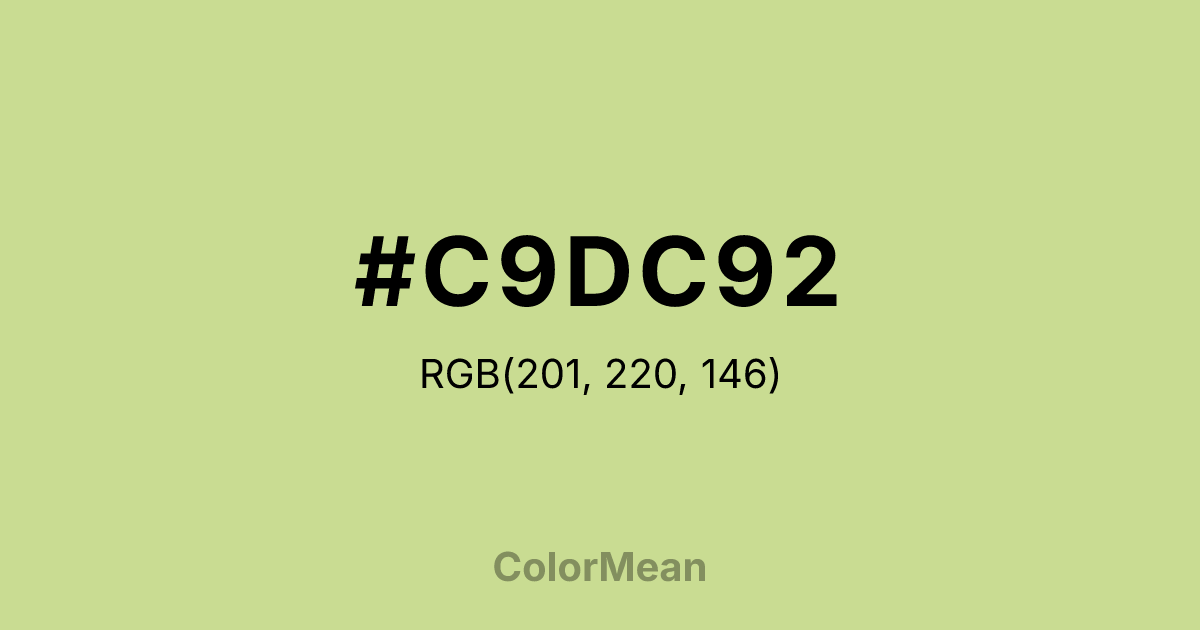 #C9DC92 color swatch