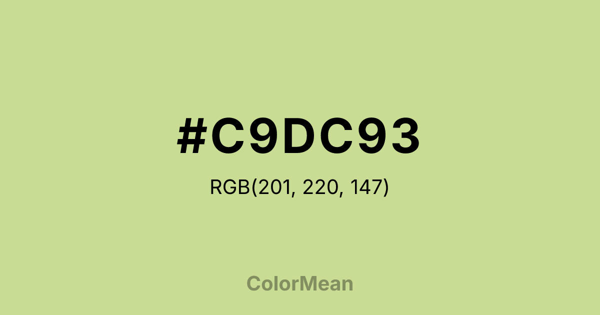 #C9DC93 color swatch