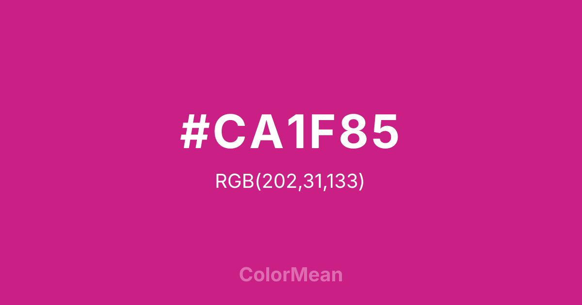 #CA1F85 color swatch