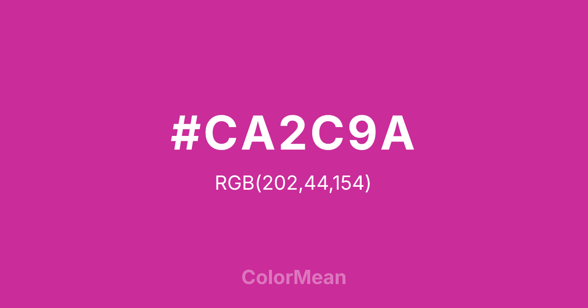 #CA2C9A color swatch