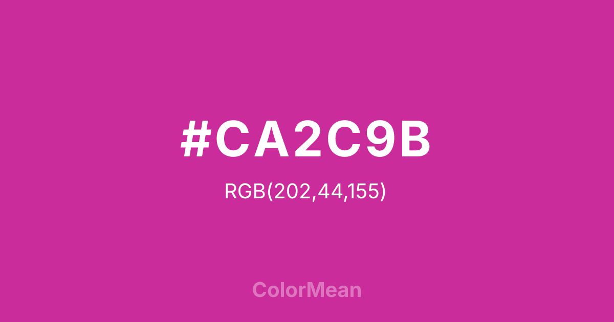 #CA2C9B color swatch