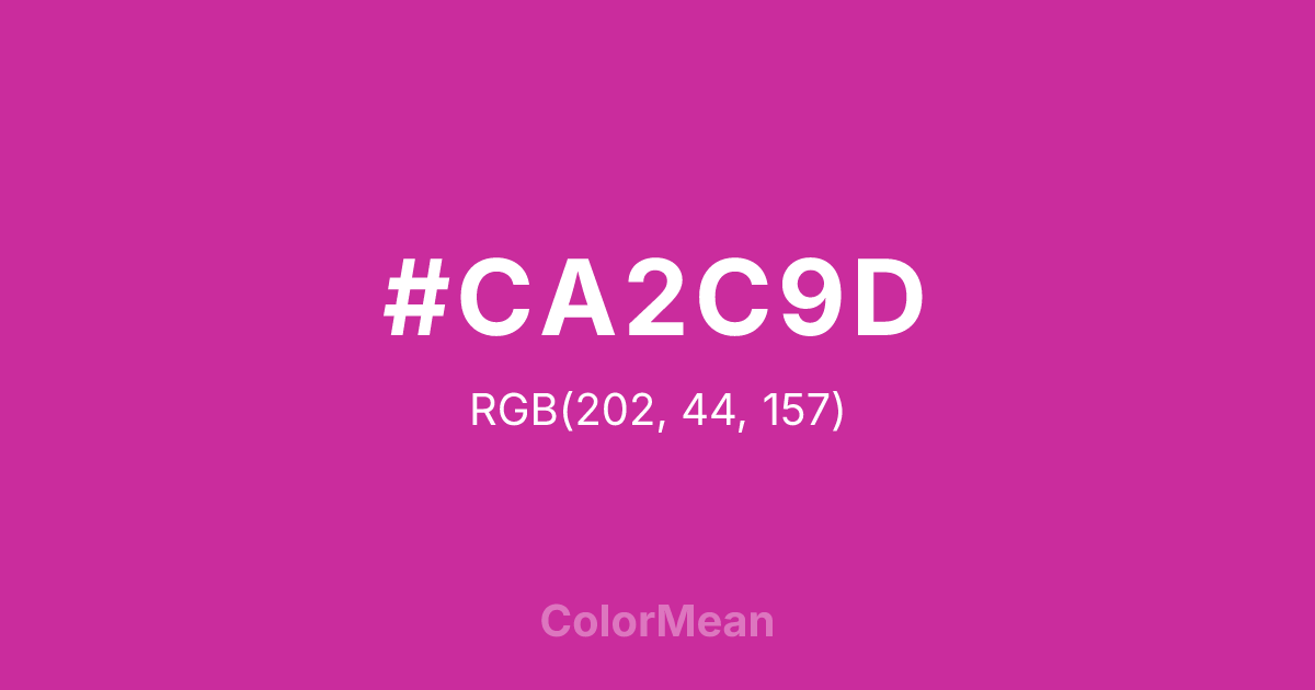 #CA2C9D color swatch