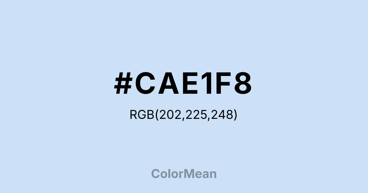 #CAE1F8 color swatch