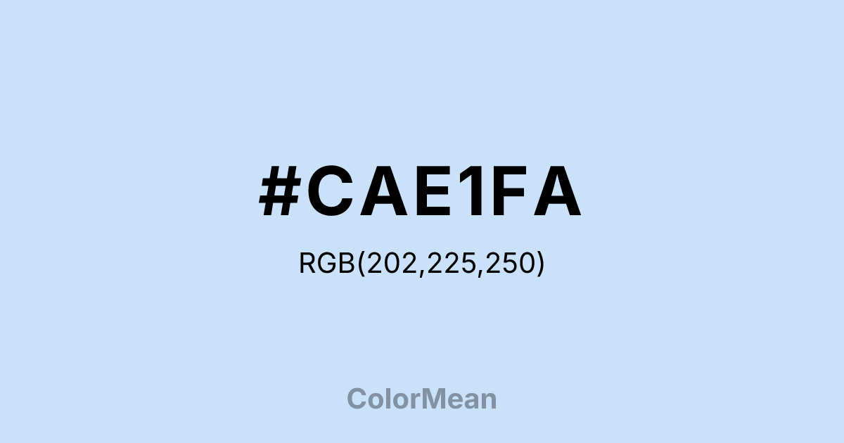 #CAE1FA color swatch
