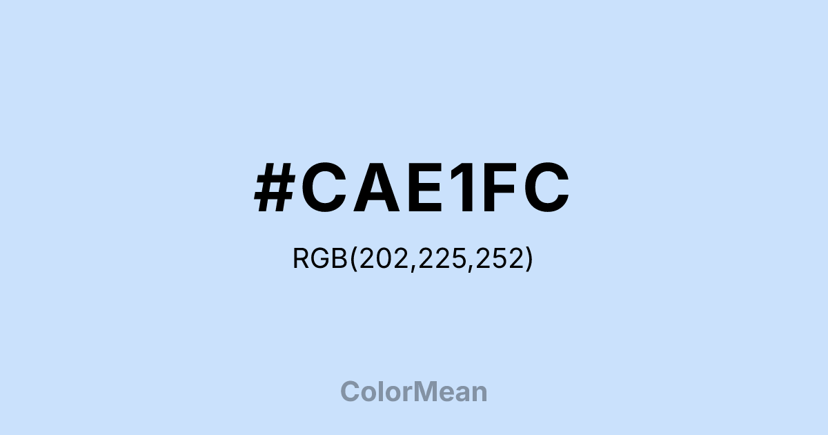 #CAE1FC color swatch
