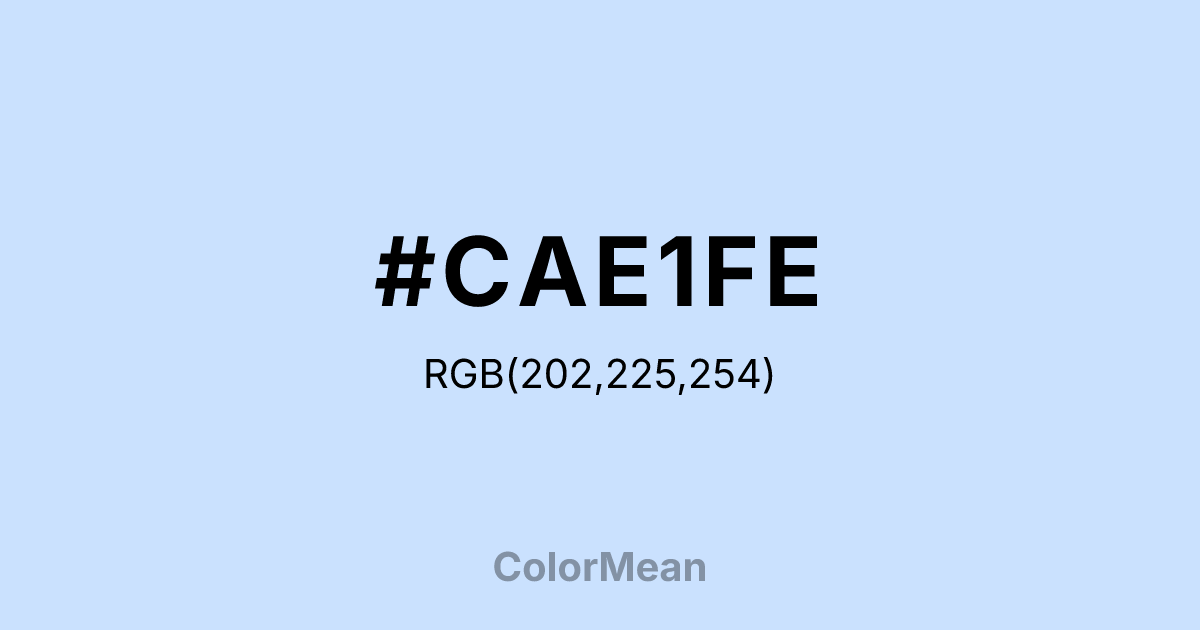 #CAE1FE color swatch