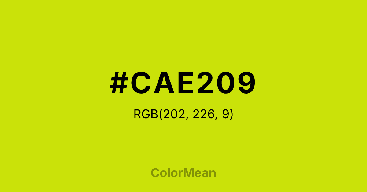 #CAE209 color swatch