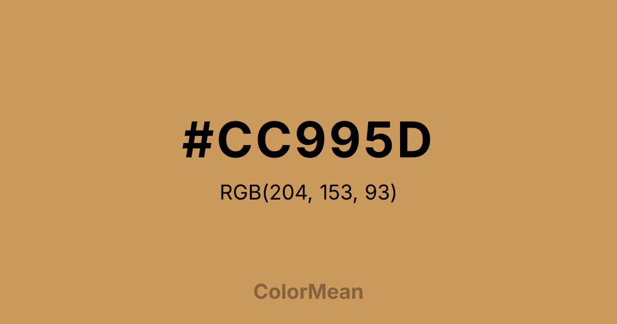 #CC995D color swatch