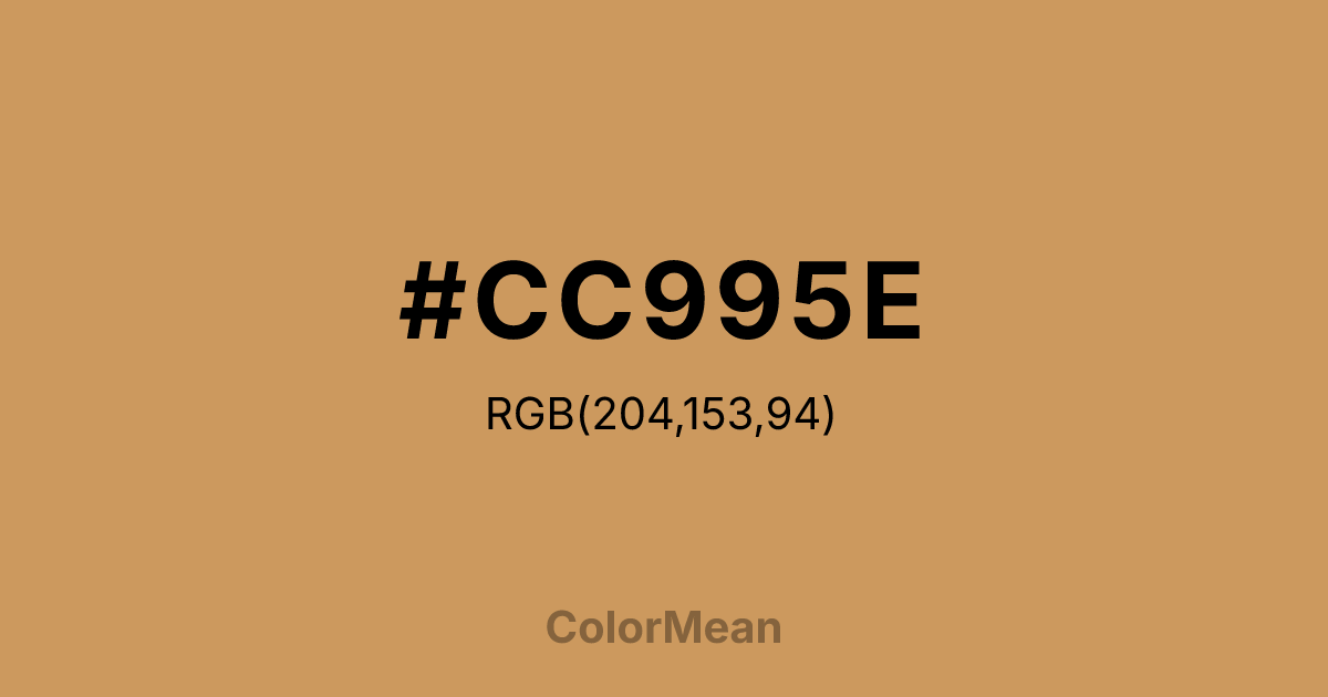 #CC995E color swatch