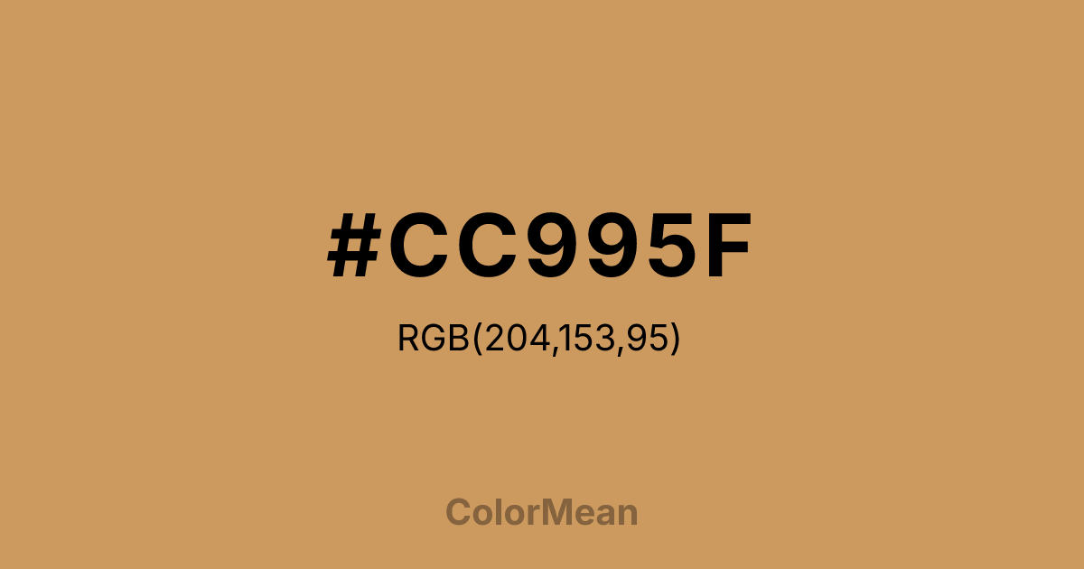 #CC995F color swatch