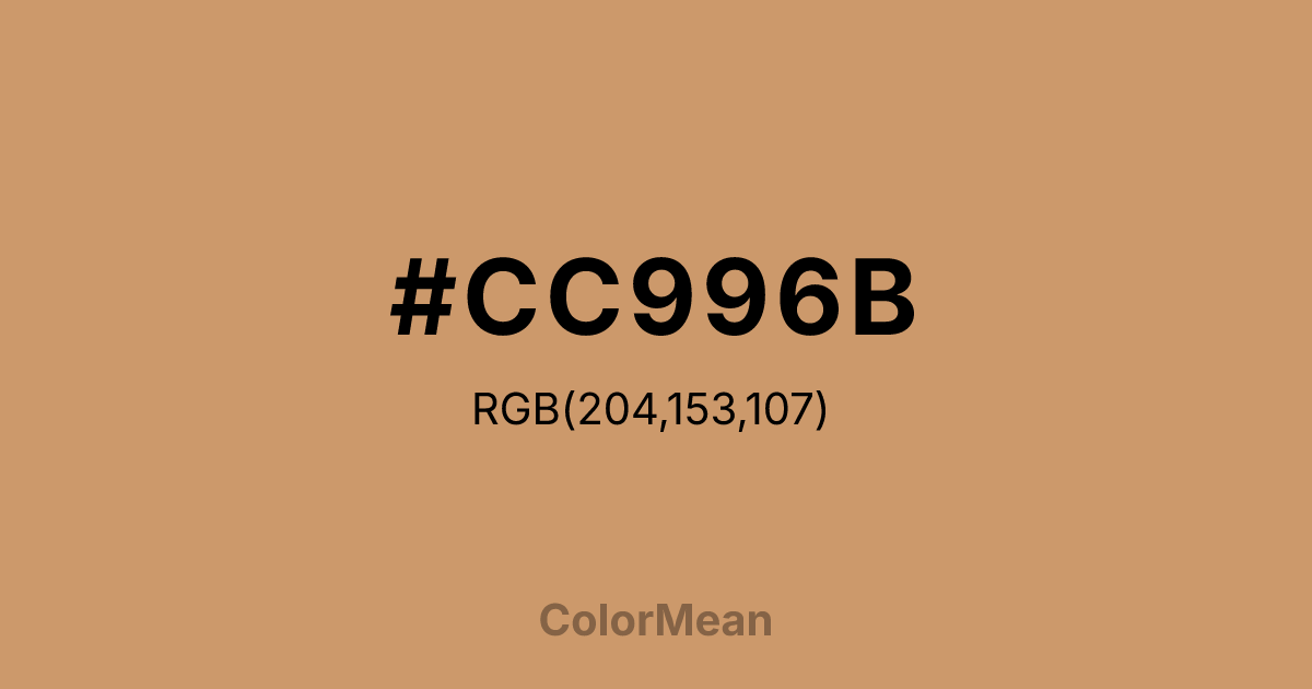 #CC996B color swatch