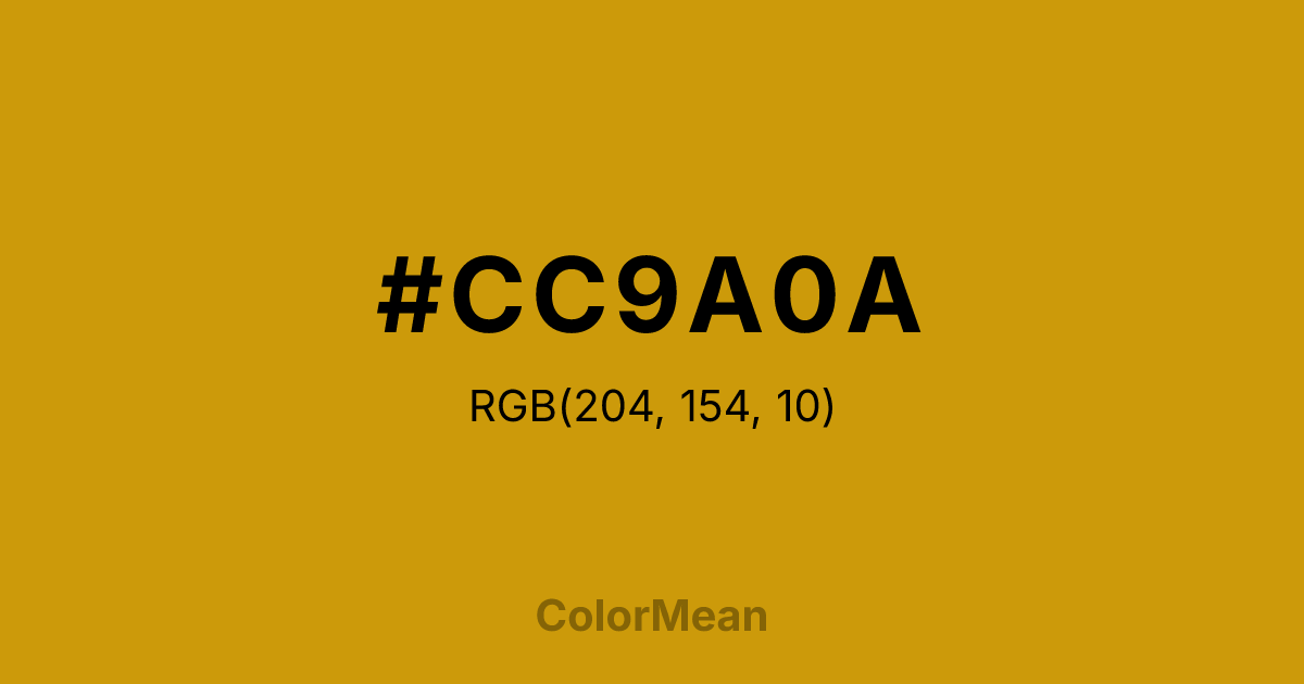 #CC9A0A color swatch