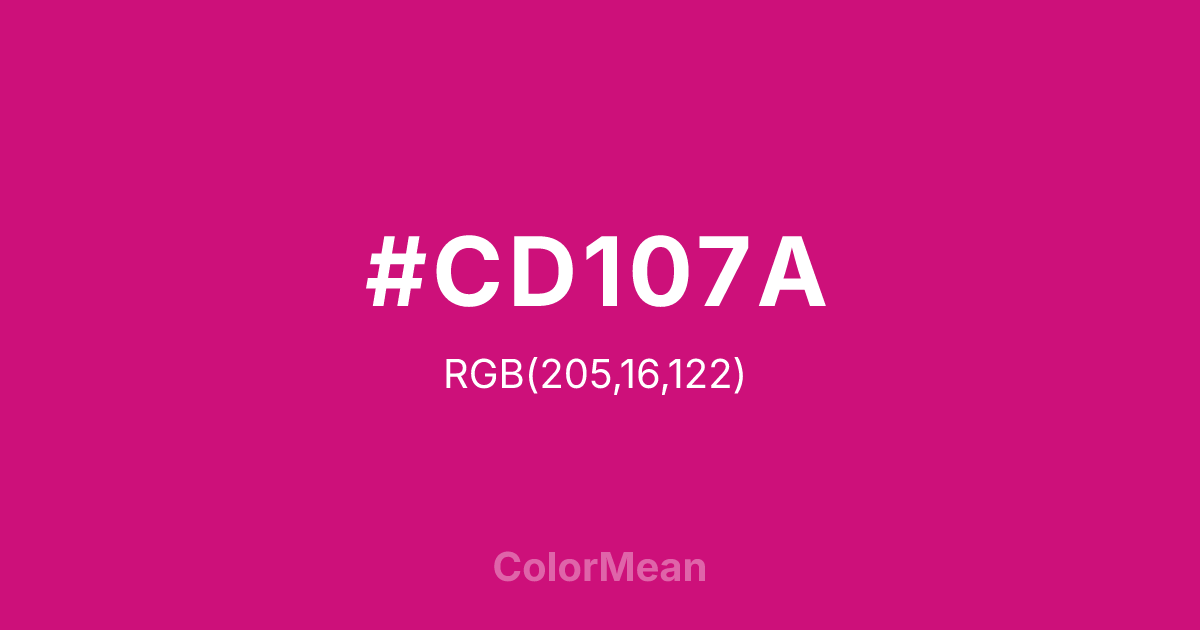 #CD107A color swatch