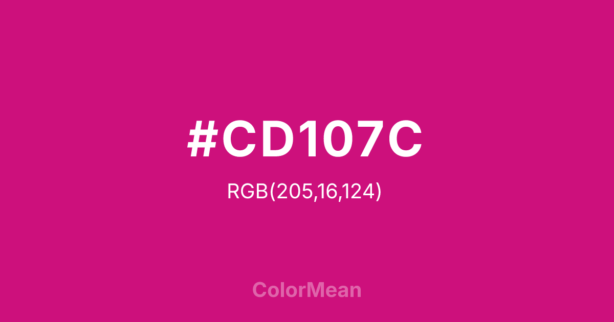 #CD107C color swatch