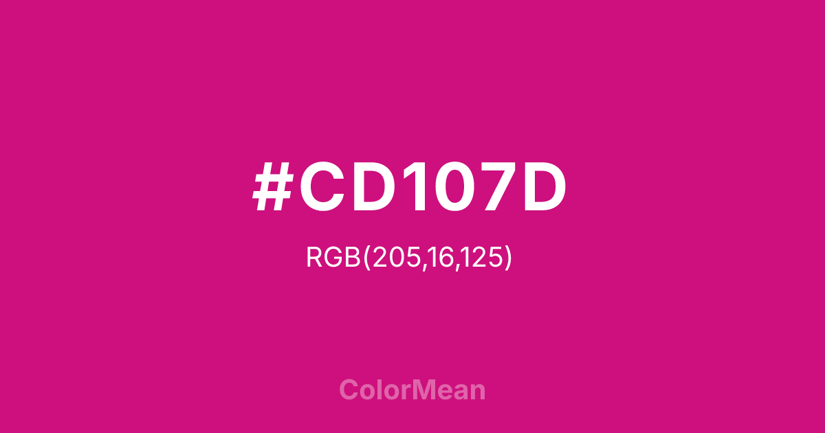 #CD107D color swatch