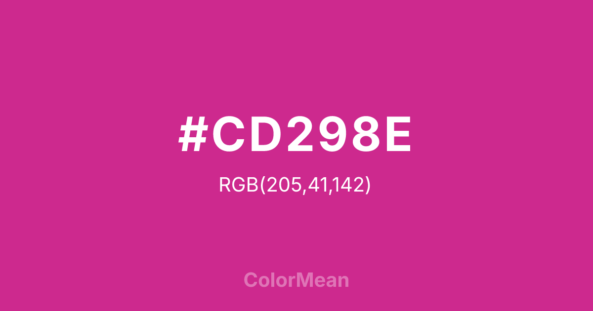 #CD298E color swatch