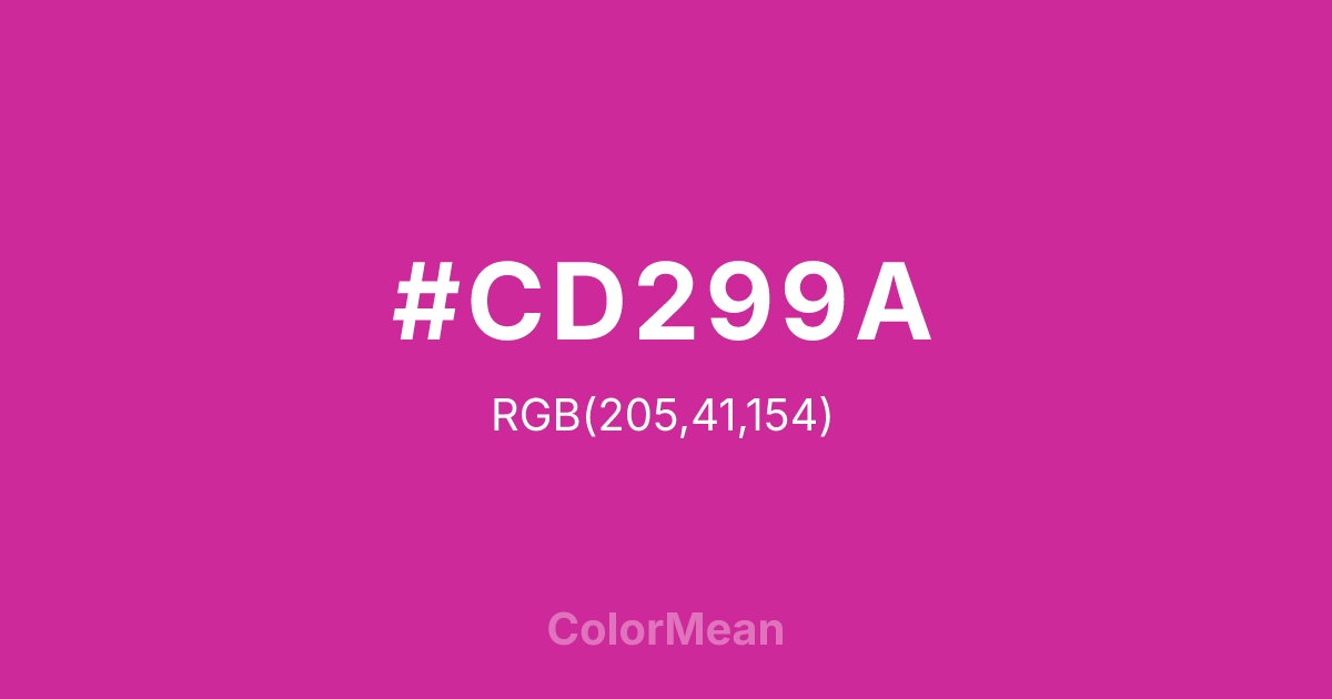 #CD299A color swatch