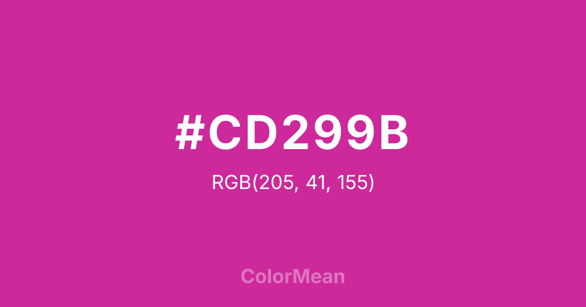 #CD299B color swatch