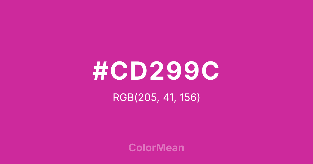 #CD299C color swatch