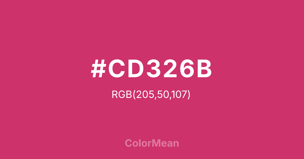 #CD326B color swatch
