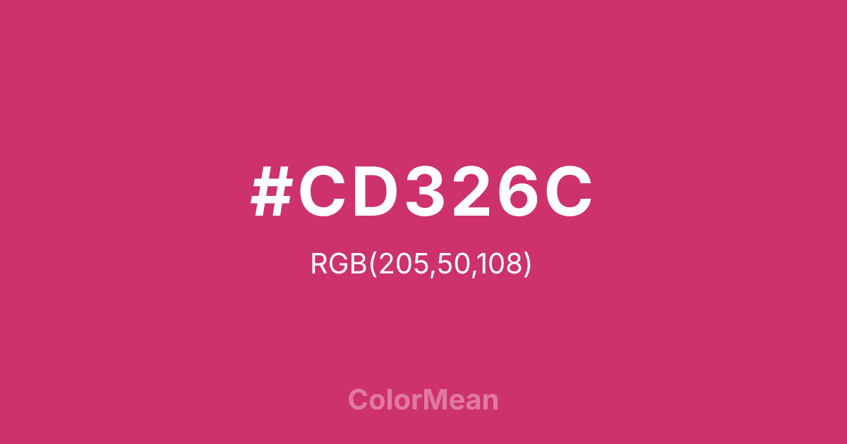 #CD326C color swatch