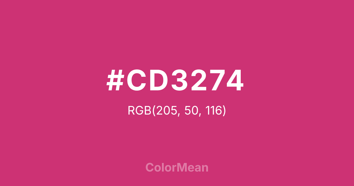 #CD3274 color swatch