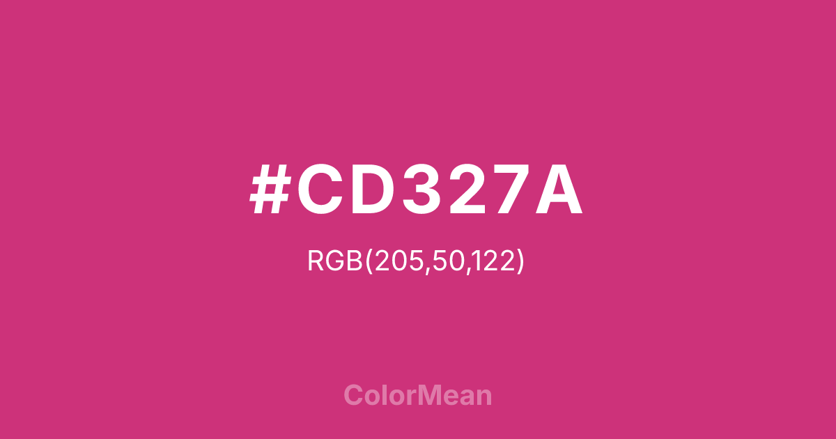 #CD327A color swatch
