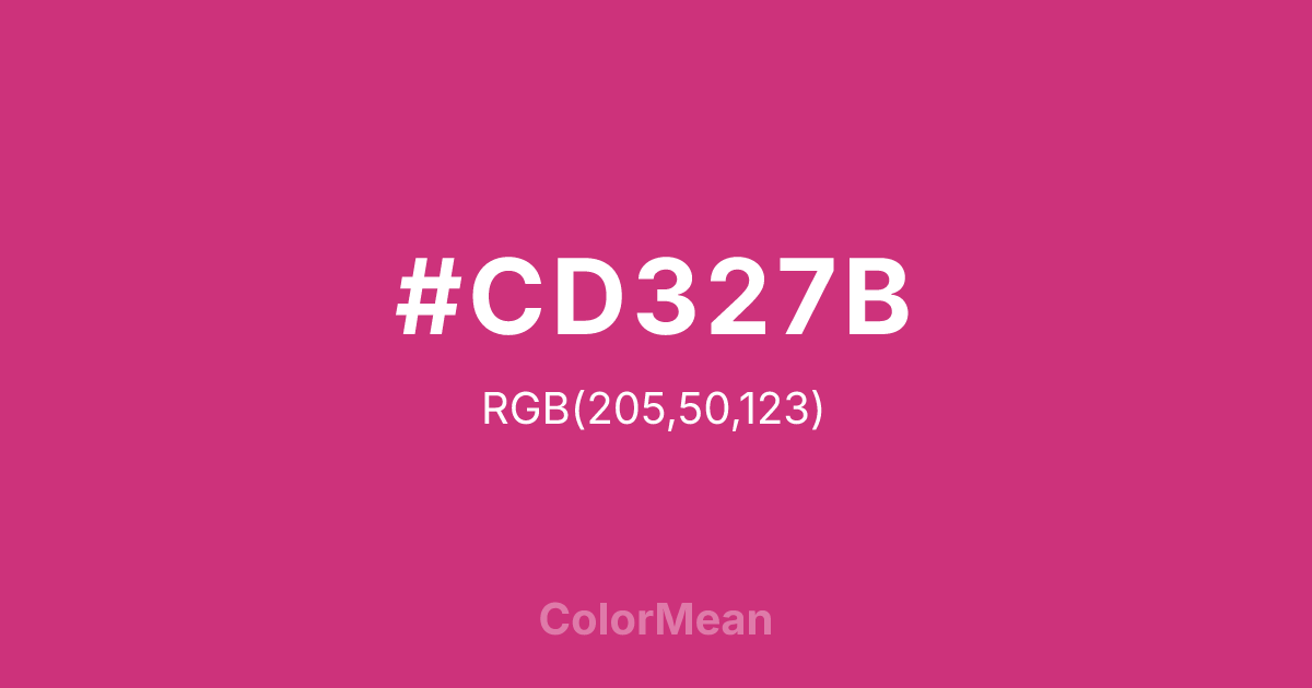 #CD327B color swatch