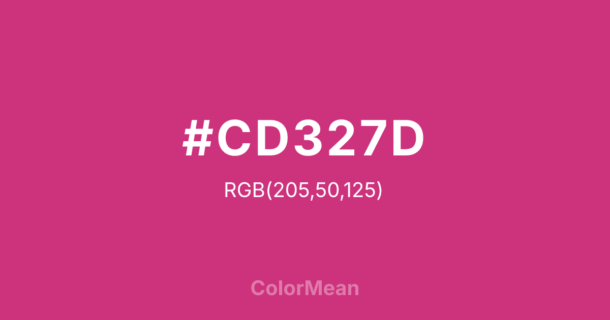 #CD327D color swatch
