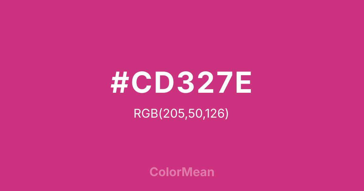 #CD327E color swatch