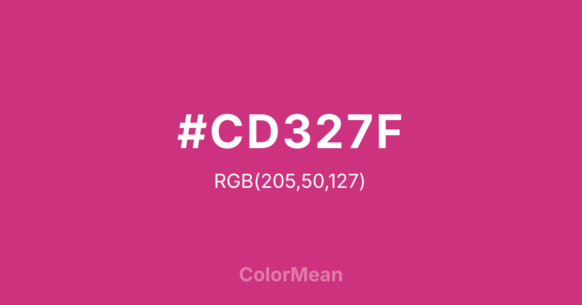 #CD327F color swatch