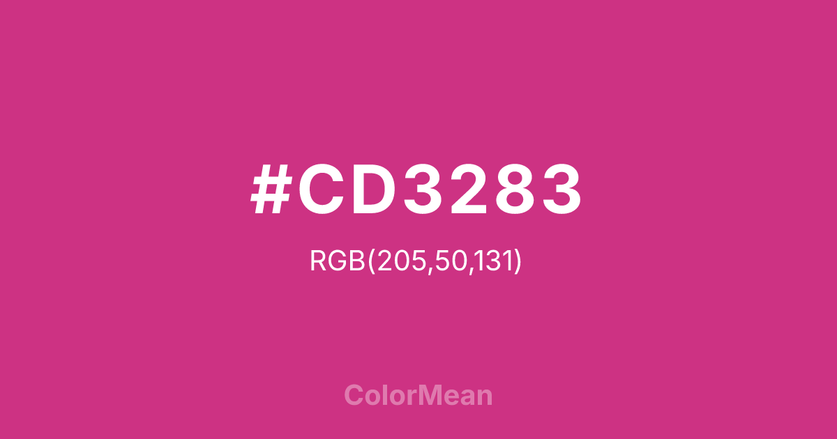 #CD3283 color swatch