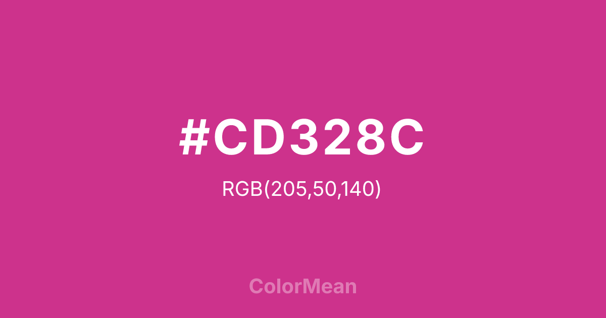 #CD328C color swatch