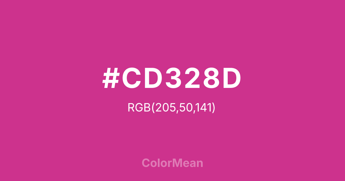 #CD328D color swatch