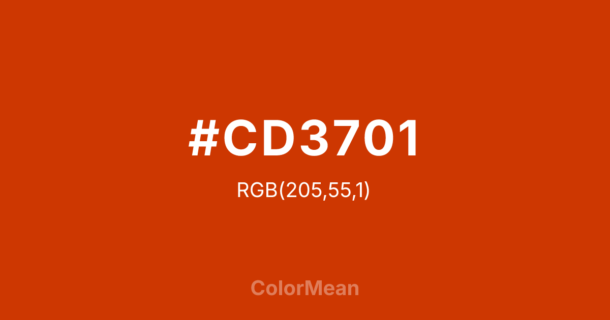 #CD3701 color swatch