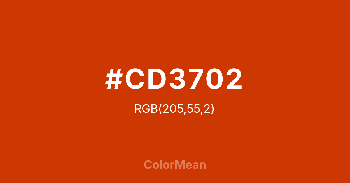 #CD3702 color swatch