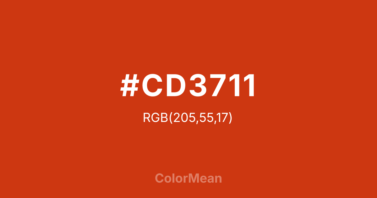 #CD3711 color swatch
