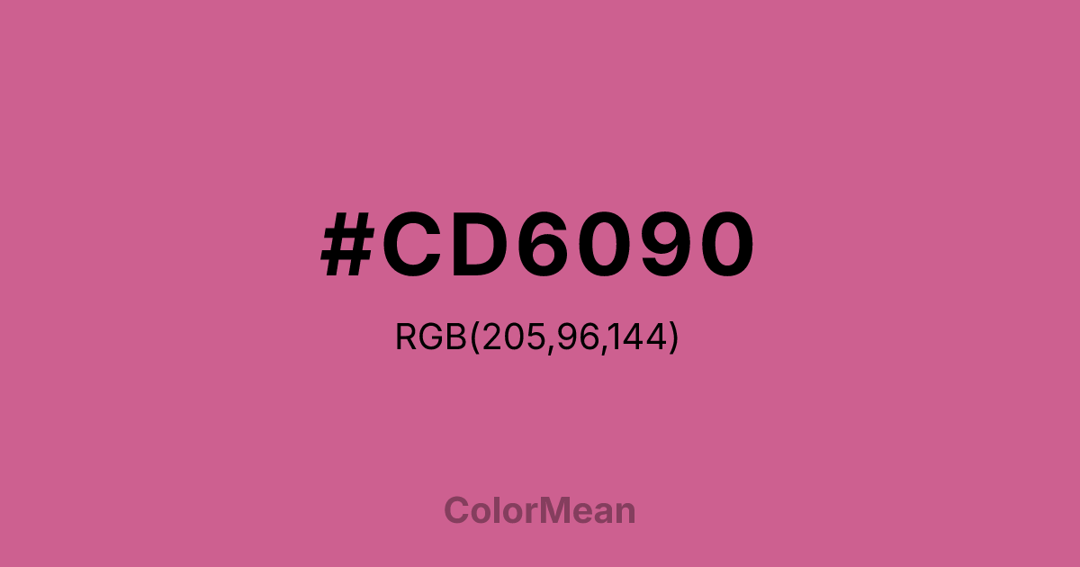 #CD6090 color swatch