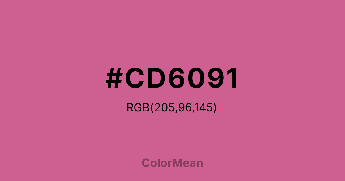 #CD6091 color swatch