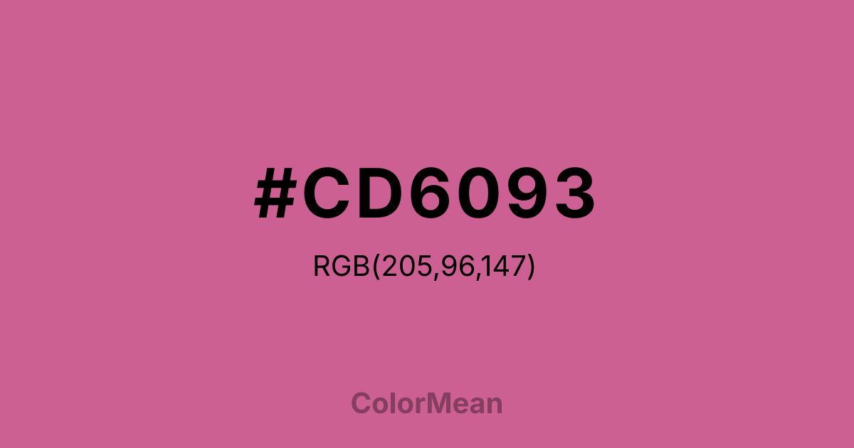 #CD6093 color swatch