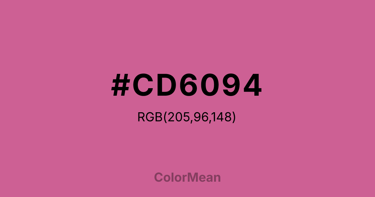 #CD6094 color swatch