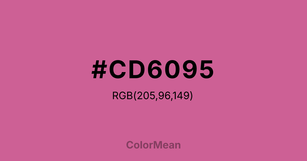 #CD6095 color swatch