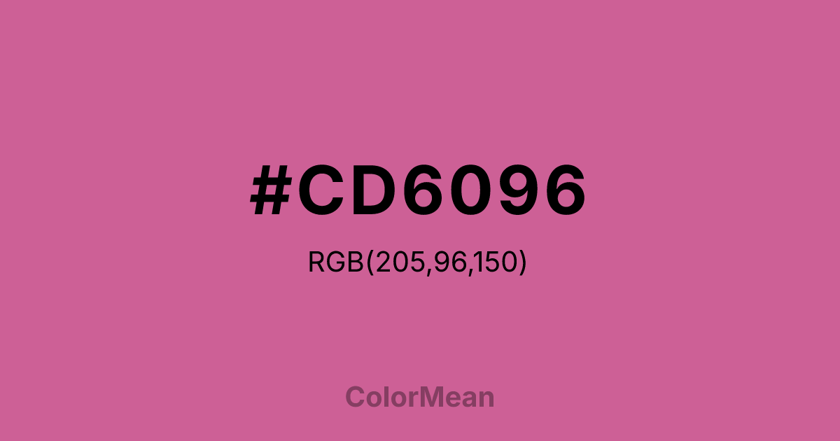 #CD6096 color swatch
