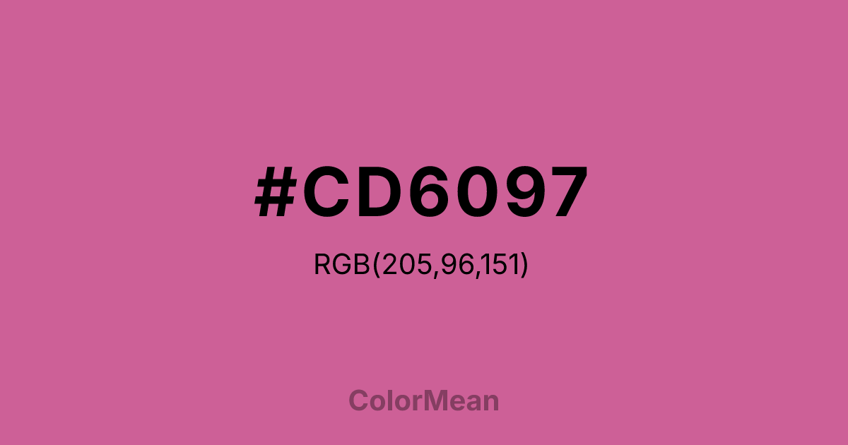 #CD6097 color swatch