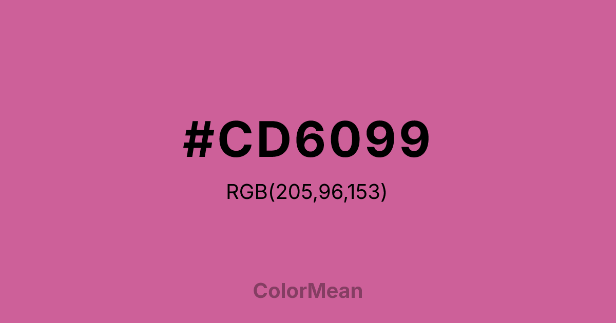 #CD6099 color swatch